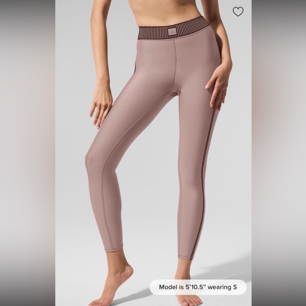 alo Airlift High-Waist 7/8 Line Up Legging  Taupe Size XS